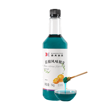 Blue citrus flavor syrup 1kg