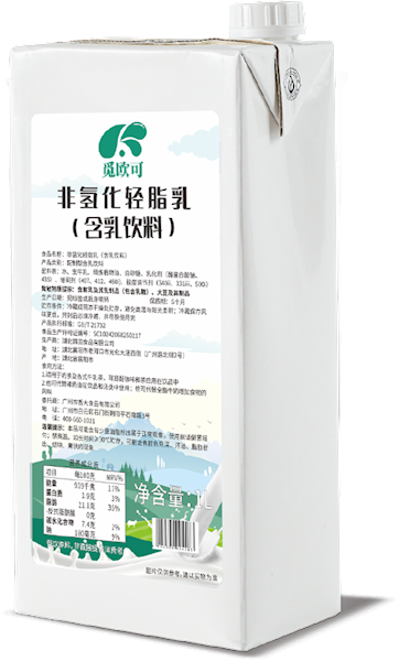 Mioke non-hydrogenated light fat milk (milk-containing beverage) 1L