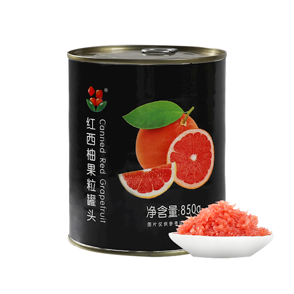 Red grapefruit canned fruit 850g