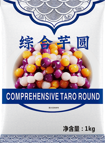 Mixed taro balls