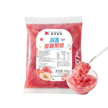 Frozen peach puree