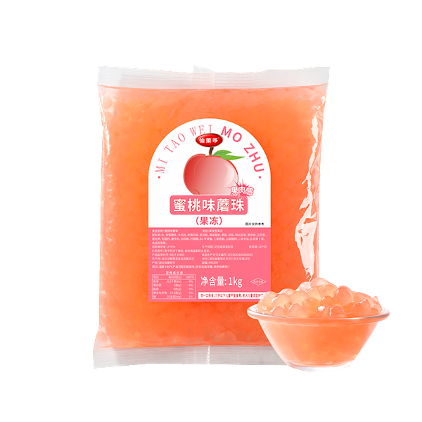 Peach flavor mushroom beads 1kg