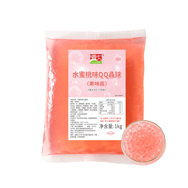 Peach flavor crystal ball