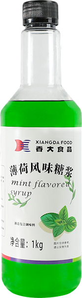 Mint flavored syrup 1kg